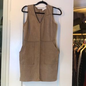 Sienna Sky faux suede stretch Kylie dress.